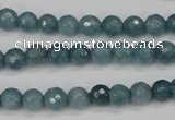 CCN1911 15 inches 6mm faceted round candy jade beads wholesale