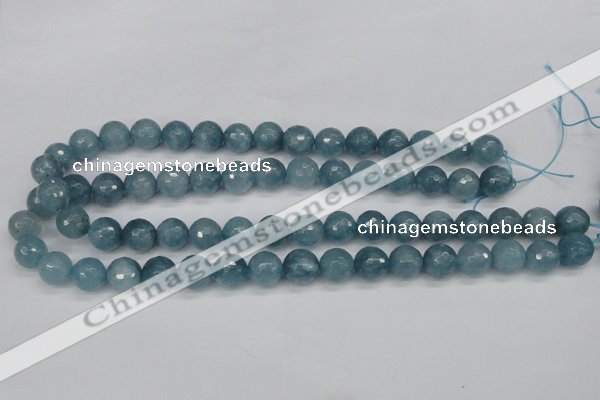 CCN1914 15 inches 12mm faceted round candy jade beads wholesale