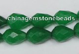 CCN194 15.5 inches 10*14mm faceted teardrop candy jade beads