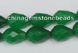 CCN194 15.5 inches 10*14mm faceted teardrop candy jade beads