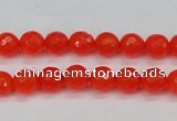 CCN1951 15 inches 6mm faceted round candy jade beads wholesale