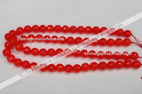 CCN1953 15 inches 10mm faceted round candy jade beads wholesale