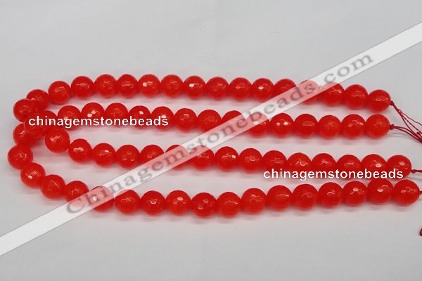 CCN1954 15 inches 12mm faceted round candy jade beads wholesale