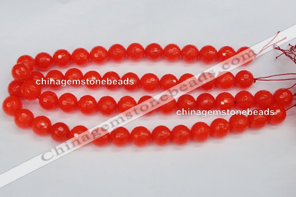 CCN1955 15 inches 14mm faceted round candy jade beads wholesale