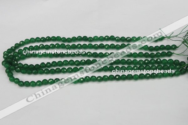 CCN1971 15 inches 6mm faceted round candy jade beads wholesale