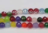 CCN1980 15 inches 4mm faceted round candy jade beads wholesale