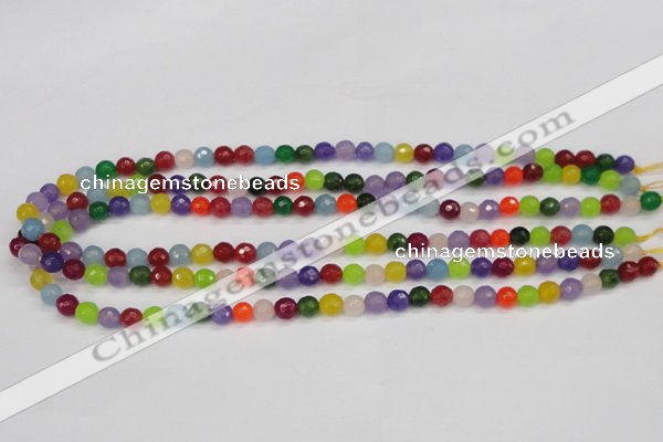 CCN1980 15 inches 4mm faceted round candy jade beads wholesale