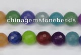 CCN1983 15 inches 10mm faceted round candy jade beads wholesale