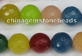 CCN1985 15 inches 14mm faceted round candy jade beads wholesale