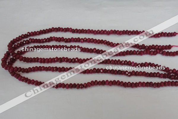 CCN1988 15 inches 3*5mm faceted rondelle candy jade beads wholesale