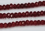 CCN1989 15 inches 4*6mm faceted rondelle candy jade beads wholesale