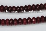 CCN1990 15 inches 5*8mm faceted rondelle candy jade beads wholesale