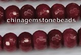 CCN1993 15 inches 10*14mm faceted rondelle candy jade beads wholesale