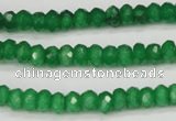 CCN1996 15 inches 4*6mm faceted rondelle candy jade beads wholesale