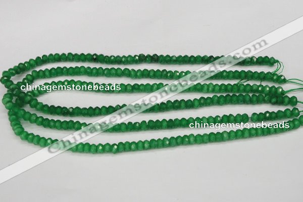 CCN1996 15 inches 4*6mm faceted rondelle candy jade beads wholesale