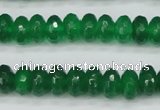 CCN1998 15 inches 6*10mm faceted rondelle candy jade beads wholesale