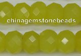 CCN2008 15 inches 12*16mm faceted rondelle candy jade beads wholesale