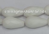 CCN201 15.5 inches 12*22mm faceted teardrop candy jade beads