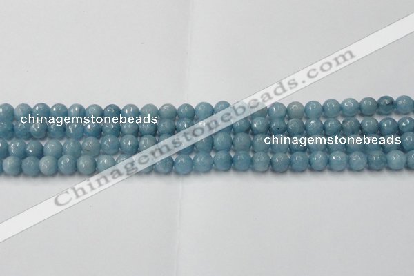 CCN2016 15 inches 6mm faceted round candy jade beads wholesale