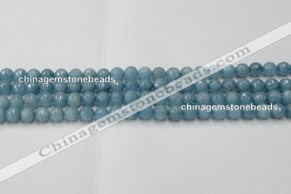 CCN2017 15 inches 8mm faceted round candy jade beads wholesale