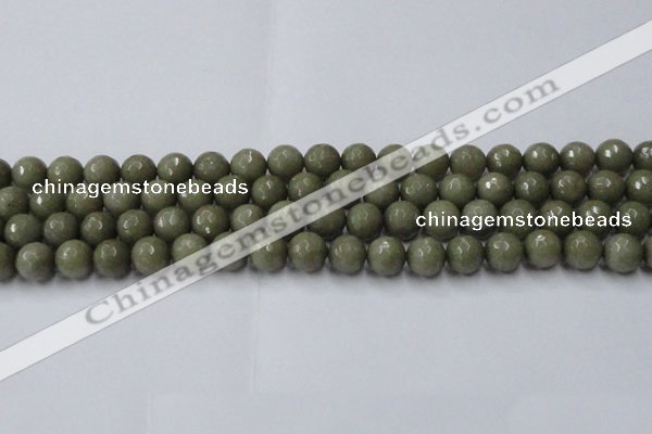 CCN2025 15 inches 10mm faceted round candy jade beads wholesale