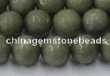 CCN2027 15 inches 14mm faceted round candy jade beads wholesale