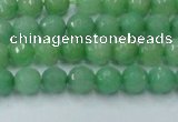 CCN2029 15 inches 4mm faceted round candy jade beads wholesale