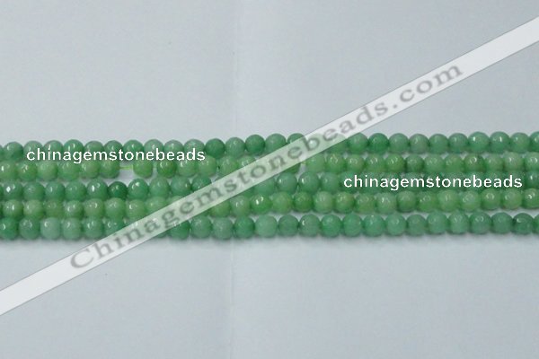 CCN2029 15 inches 4mm faceted round candy jade beads wholesale