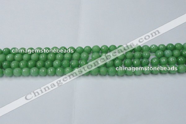 CCN2030 15 inches 6mm faceted round candy jade beads wholesale