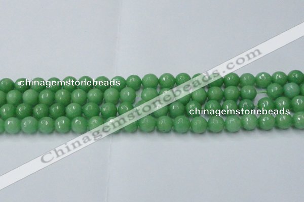 CCN2032 15 inches 10mm faceted round candy jade beads wholesale