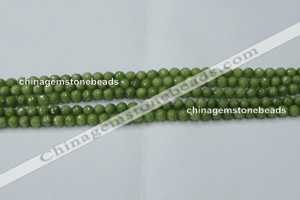 CCN2036 15 inches 4mm faceted round candy jade beads wholesale
