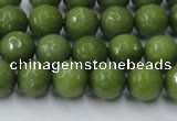 CCN2038 15 inches 8mm faceted round candy jade beads wholesale
