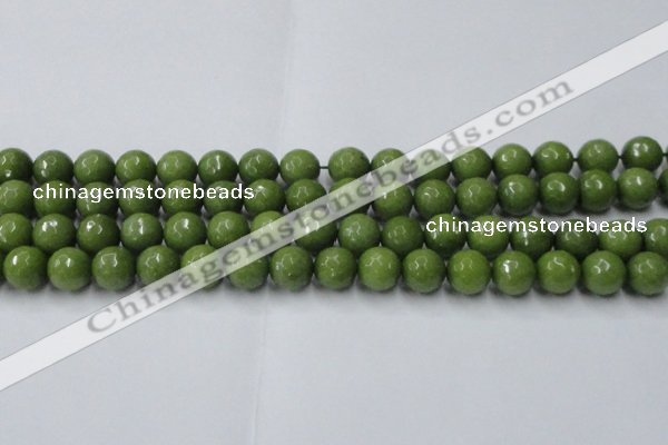 CCN2040 15 inches 12mm faceted round candy jade beads wholesale