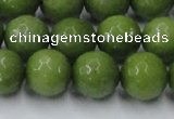 CCN2041 15 inches 14mm faceted round candy jade beads wholesale