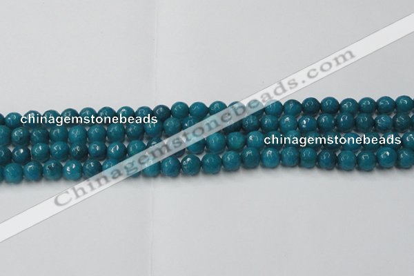 CCN2044 15 inches 6mm faceted round candy jade beads wholesale