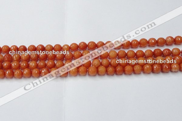 CCN2051 15 inches 6mm faceted round candy jade beads wholesale