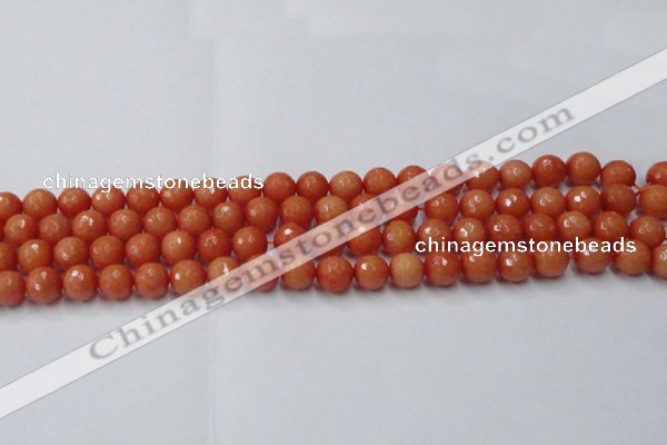 CCN2052 15 inches 8mm faceted round candy jade beads wholesale