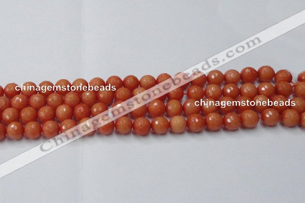 CCN2053 15 inches 10mm faceted round candy jade beads wholesale