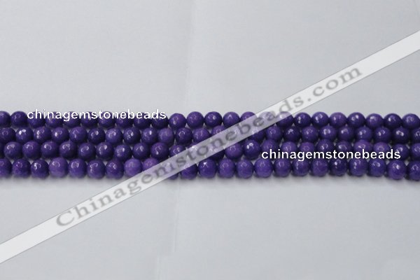 CCN2058 15 inches 6mm faceted round candy jade beads wholesale