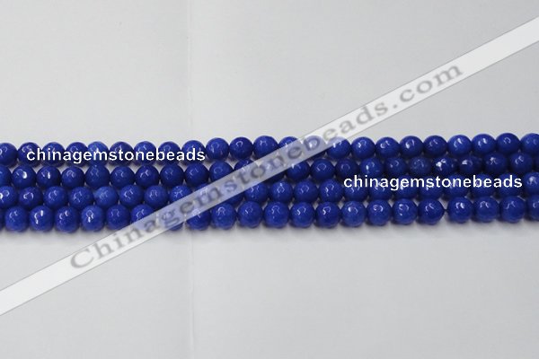 CCN2065 15 inches 6mm faceted round candy jade beads wholesale