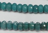 CCN2102 15.5 inches 6*10mm faceted rondelle candy jade beads