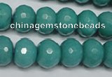 CCN2104 15.5 inches 10*14mm faceted rondelle candy jade beads