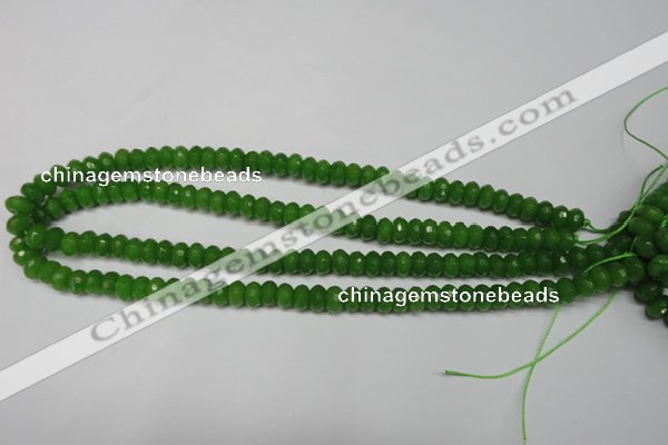 CCN2106 15.5 inches 4*6mm faceted rondelle candy jade beads