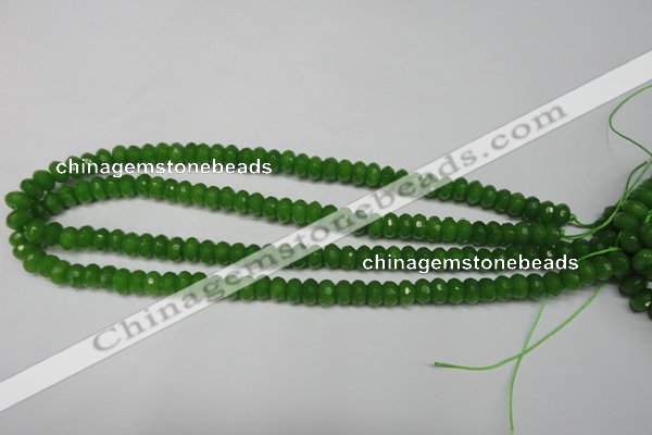 CCN2107 15.5 inches 5*8mm faceted rondelle candy jade beads