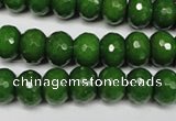 CCN2108 15.5 inches 6*10mm faceted rondelle candy jade beads