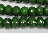 CCN2109 15.5 inches 8*12mm faceted rondelle candy jade beads