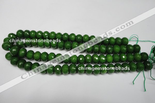 CCN2109 15.5 inches 8*12mm faceted rondelle candy jade beads