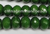 CCN2110 15.5 inches 10*14mm faceted rondelle candy jade beads
