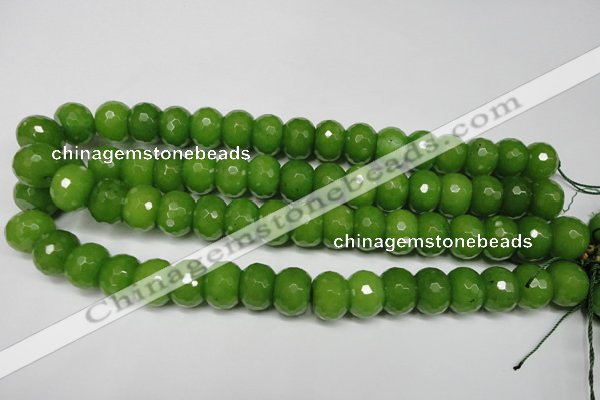 CCN2111 15.5 inches 12*16mm faceted rondelle candy jade beads