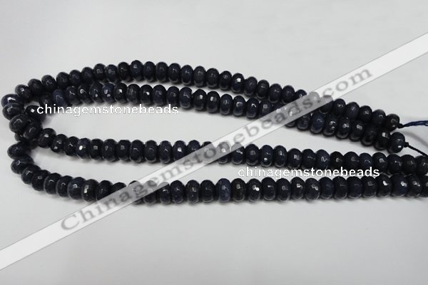 CCN2114 15.5 inches 6*10mm faceted rondelle candy jade beads